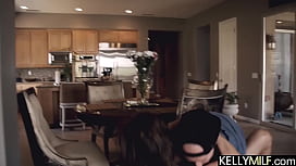 Once they get to the house, her panties are off and his dick is balls deep in her MILF pussy.